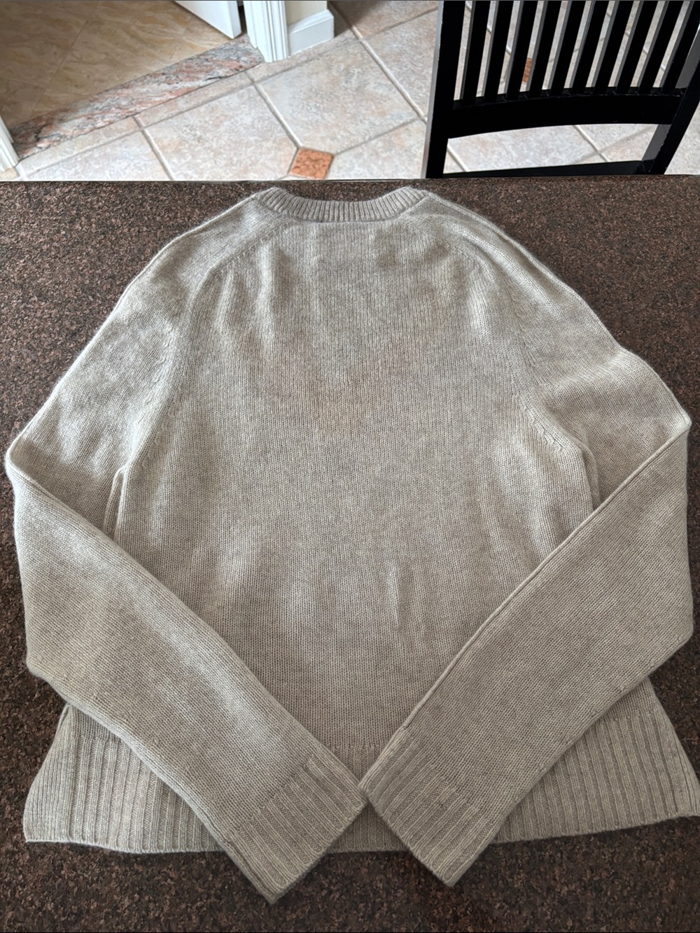 Zadig & Voltaire Ladies Beige Cashmere Red Heart ZV Sweater-XS - Picture 6 of 6